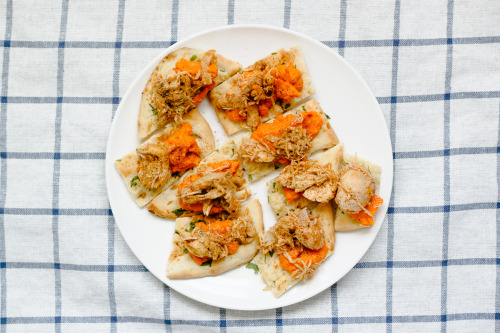 Carrot Puree and Chicken on Garlic Naan December 14, 2014 2:13PM