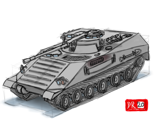 Oscillating-turret IFV Concept
