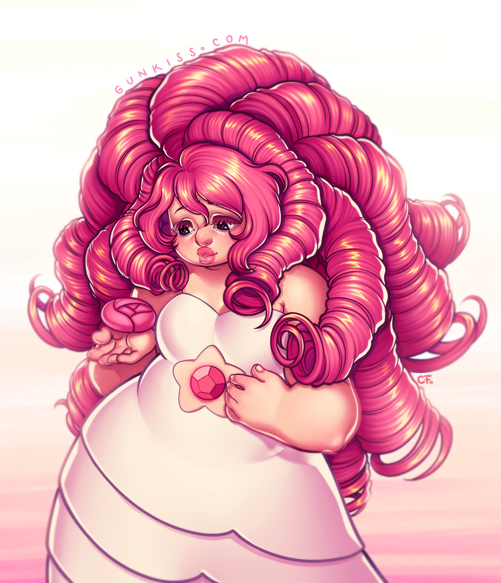 gunkiss:  Fat pink mama made of love and awesome AKA Rose QuartzDue requests, Prints,