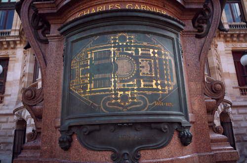 ofbeautsandbeasts - A bust of Charles Garnier and a spiffy map of...