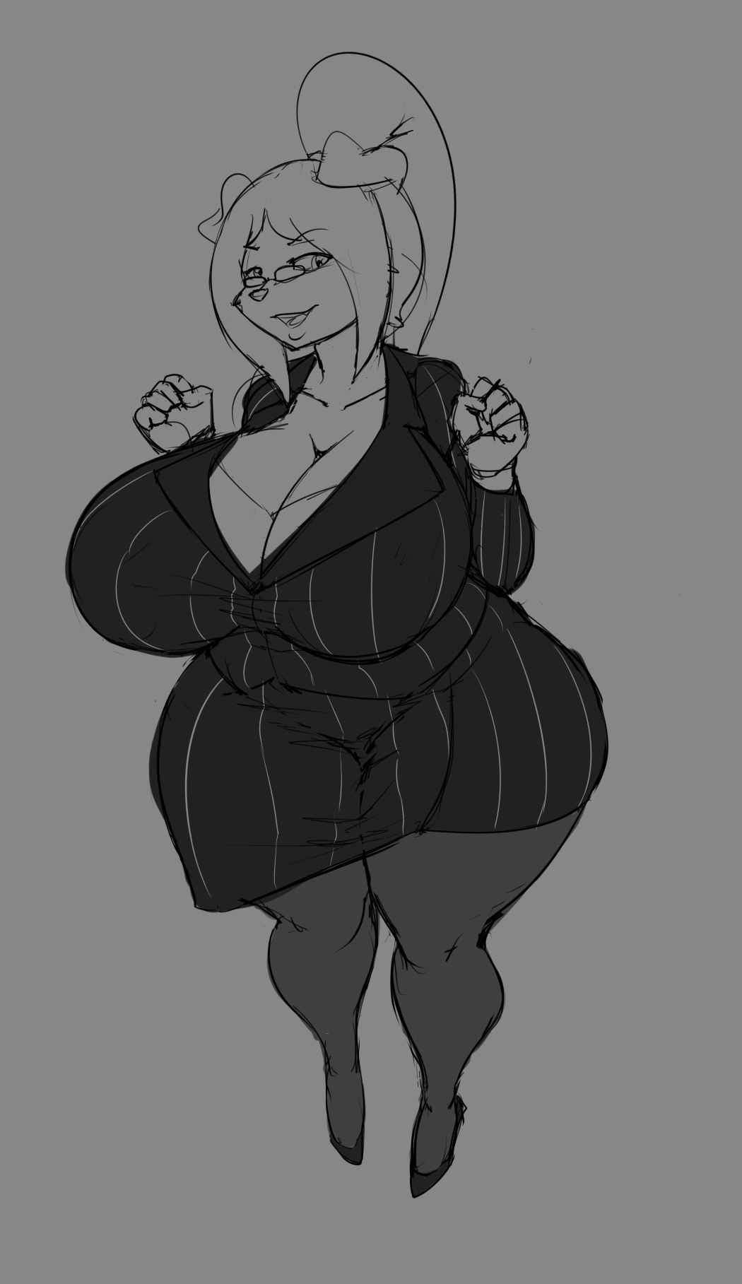 theterriblecon:  Dog mom in her work clothes