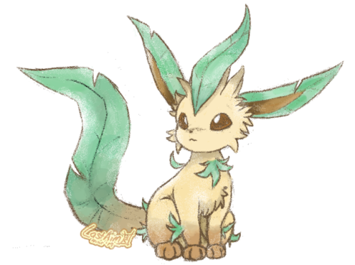 This was a request from Instagram. Leafeon. I never drew a pokemon before so this was a challenge.