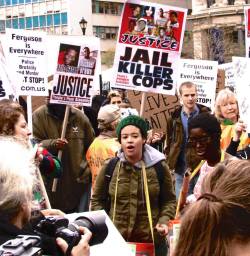 fuckyeahmarxismleninism:  #HandsUpWalkout NYC, December 1, 2014. Hundreds of New York City high school students walked out of classes Dec. 1 and led a powerful march from Union Square to Times Square to demand #Justice4MikeBrown. Photos by redguard 