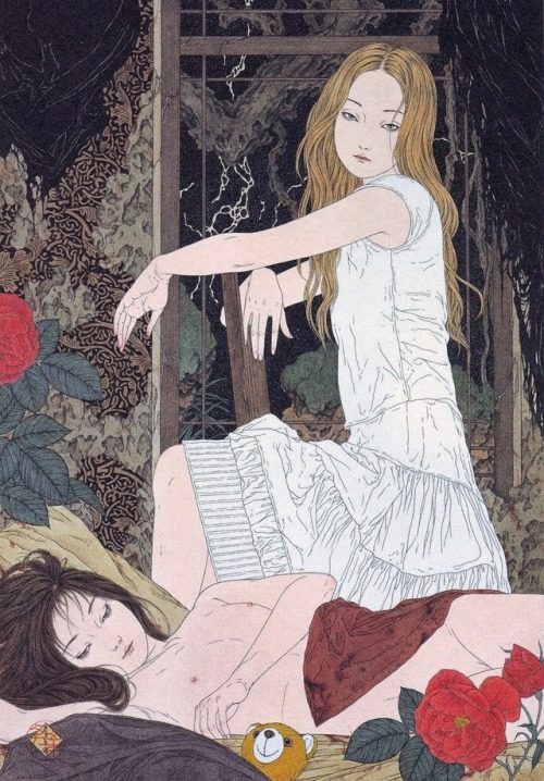 Takato Yamamoto aka 高遠山本 aka 山本タカト (Japanese, b. 1960, Akita Prefecture, Japan) Paintings