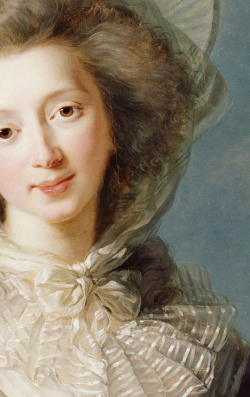 Ã‰Lisabeth Vigã©E-Le Brun C. 1785 The Vicomtesse De Vaudreuilâ (Detail)