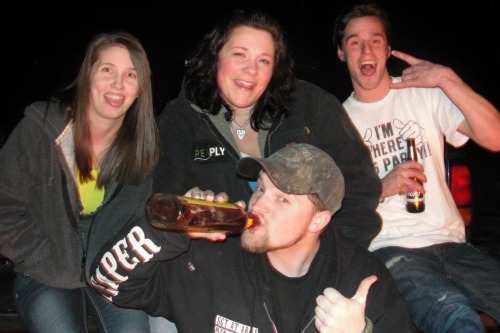 dozer09:  mossyoakmaster:  #tbt to my 23rd birthday party , was one hell of a party!! @dozer09 hope this weekend turns out like this party!! ( btw I’m not chugging fireball it’s homemade apple pie! Mmm I should make some for this weekend!  We had