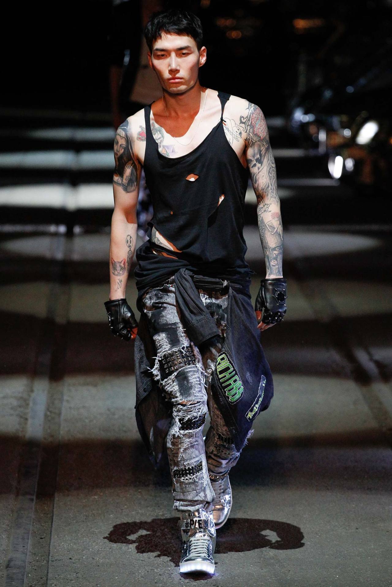 koreanmodel:  Noma Han - Philipp Plein Spring 2016 Milan