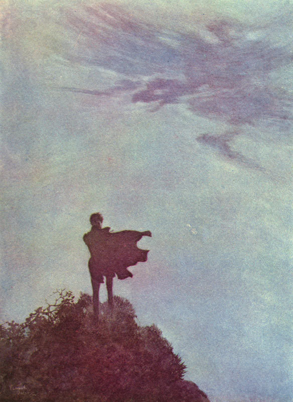 Edmund Dulac. AloneÂ from The Raven.