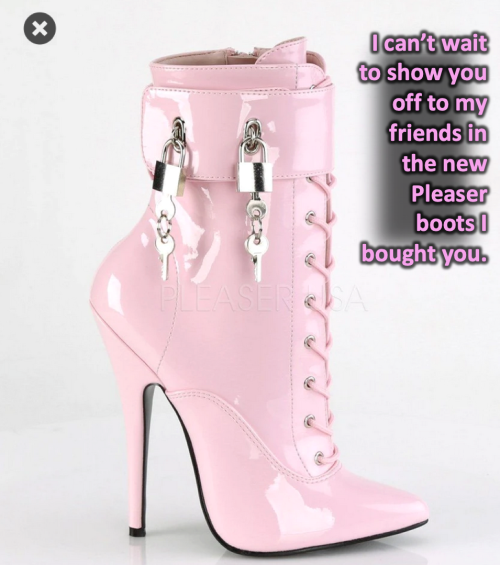 embraceyourinnersissy:  I would love it if you would come see all of my posts, and even more, at my Patreon site:  https://www.patreon.com/EmbraceYourInnerSissyThank you !!!!    This sissy would be honored to wear those amazing boots 💕🥰😍