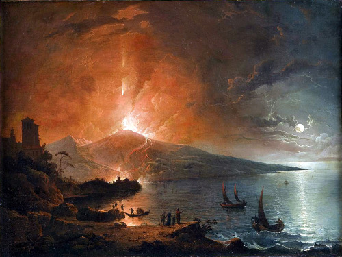 sakrogoat:Henry Pether - The Eruption of Vesuvius by Night