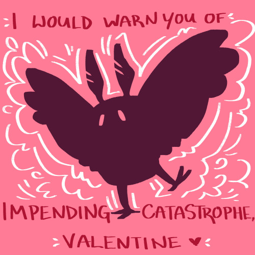 sporkart:Cryptid Valentine cards :3bonus because i couldn’t get it out of my head: Keep reading