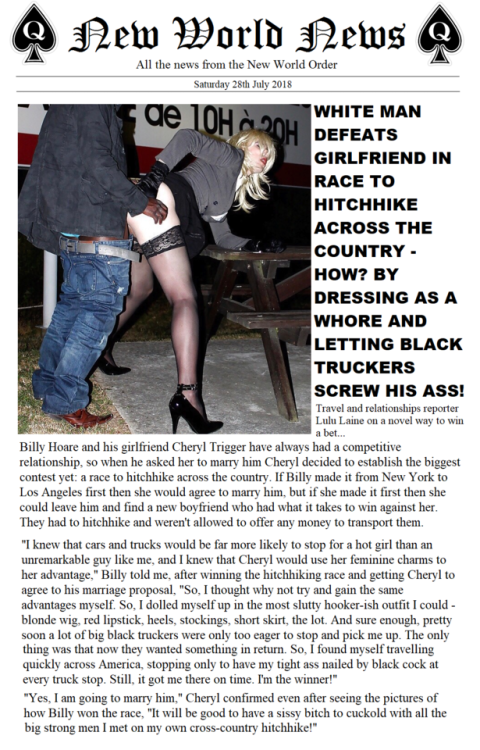 White Man Defeats Girlfriend in Race to Hitchhike Across the Country - How? By Dressing as a Whore a