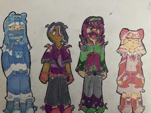First Draft Of Pokemon OC’s I Made :)