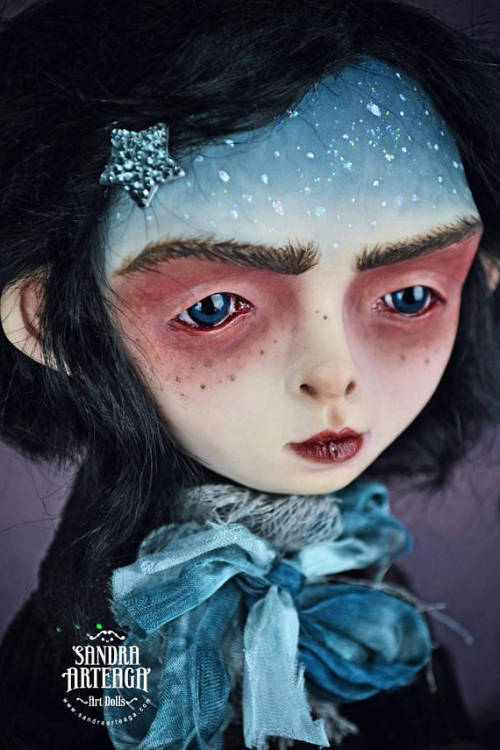 zaiguu-etsy: Lady Night Art Doll Print // SandraArteagA