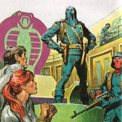 seanhowe:  Cobra Commander in G.I. Joe: Disappearance!Art credited to Ron Fontes, John Romita, and Earl Norem. (Every page is painted.) 