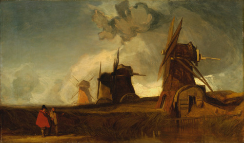 John Sell Cotman - Drainage Mills in the Fens, Croyland, Lincolnshire - 1836