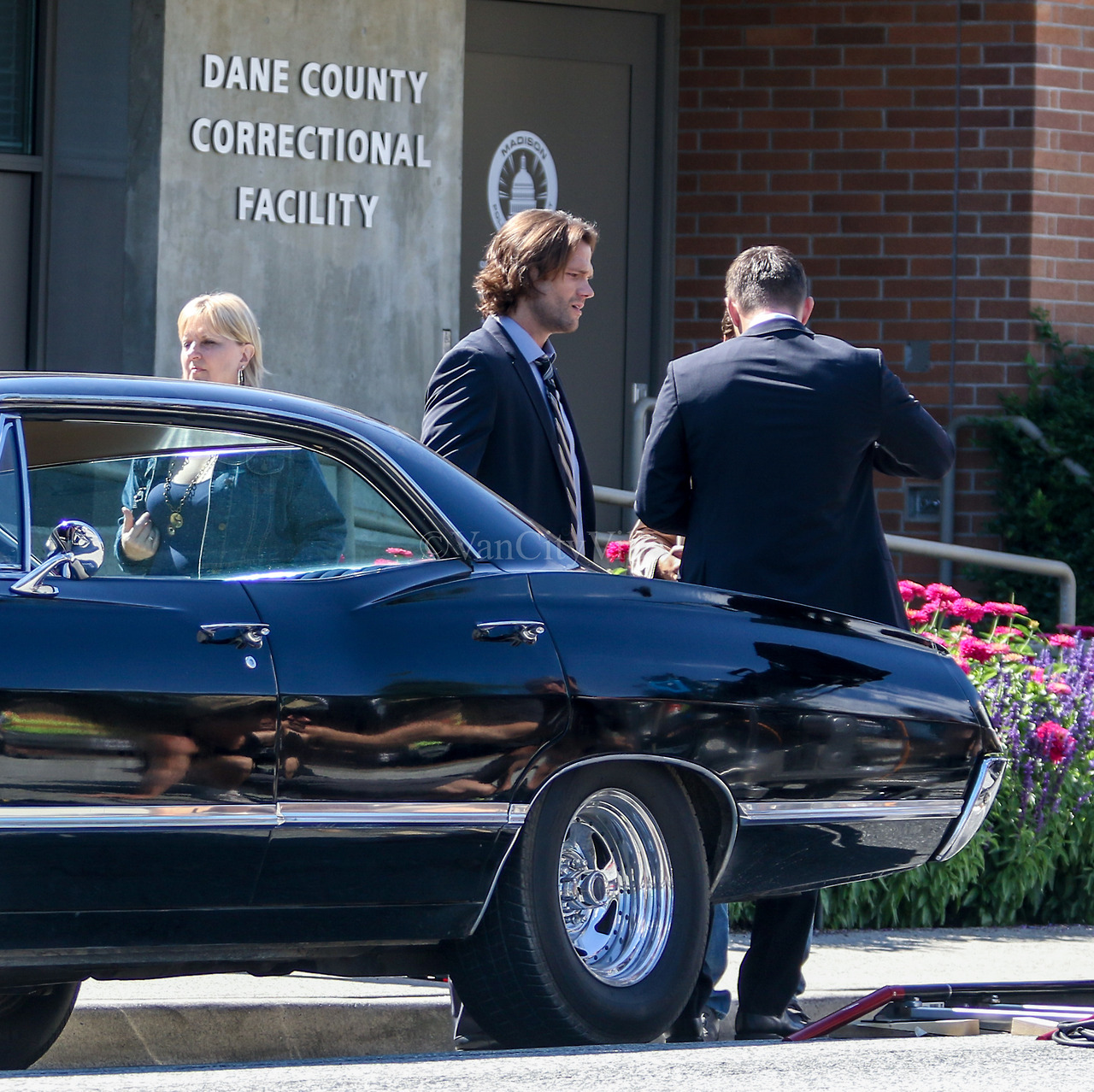 sammyhale: Jared, Jensen, and Alexander on set (x)