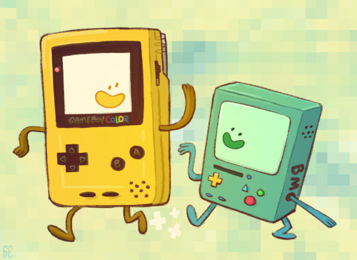 psi-mon: A Gameboy Color and BMO chumming it up!One of the main reasons I like BMO so much is their 