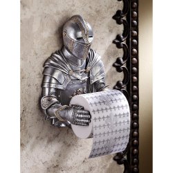 Sixbucks:  Stuft:  A Kinght To Remember Gothic Bath Tissue Holder (Typo Not Mine)