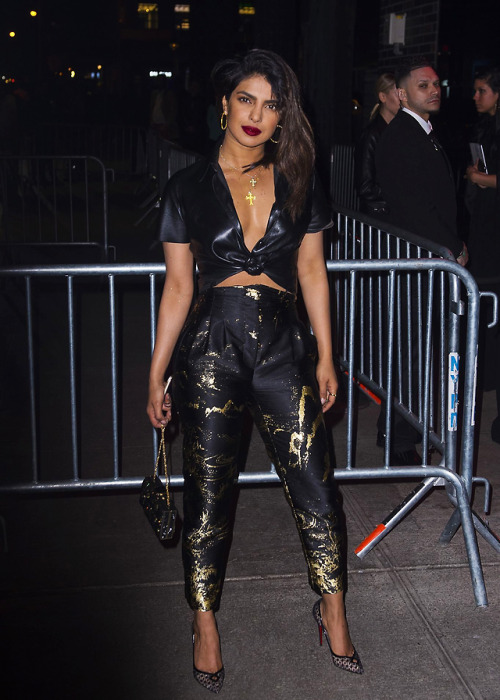 misschopra:Priyanka Chopra attends to Met Gala After Party on May 7, 2018.