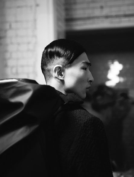koreanmodel:  Kim Sangwoo at Matthew Miller Fall 2014 London 