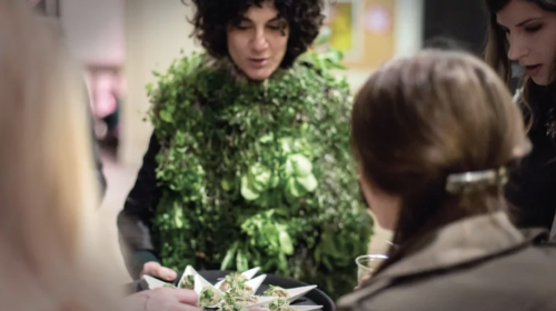 2020: wearable vest grows a self-sustaining garden watered by your own urine Designer Aroussiak Gabr