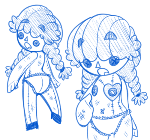 Draws from a drawthreadHer name’s SallieShe’s an old cursed doll.