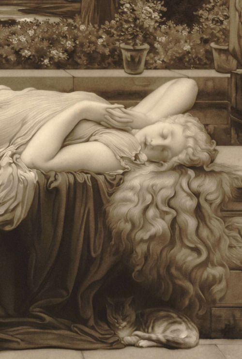 John Douglas Miller (1860-1903) after Frederic Leighton (1830-1896), Summer Slumber, 1898, etching.-