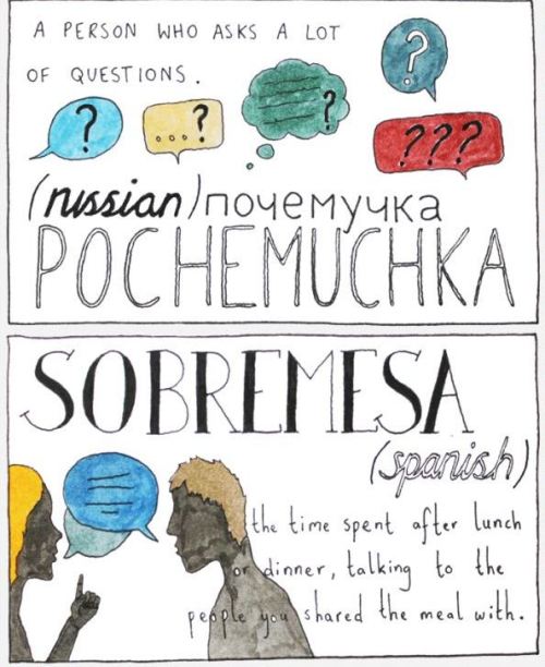 amandaonwriting:  11 Untranslatable Words From Other Cultures Follow the link for the source 