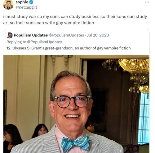 The Phrasing "gay Vampire Fiction" Implies The Existence Of Gay Vampire Fact.