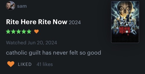 A Few Of My Fave Letterboxd Reviews Of Rite Here Rite Now Part 1