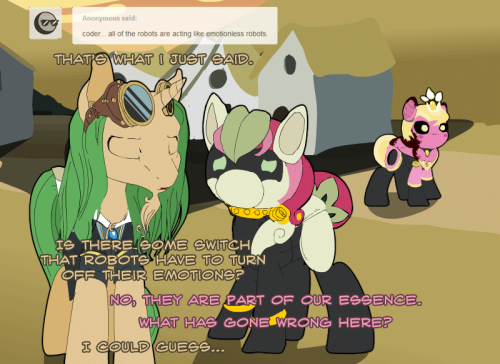 ask-omegacoder:  Anonymous needs to pay more attention! We Repair Ponies #152   Yipe @.@