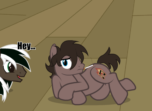 ask-that-brown-pony:  My senpai  &gt;w&lt;!