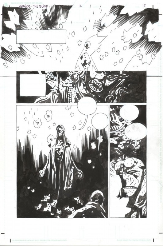 Original Mike Mignola Art For Hellboy Pages And Covers. Ill Be Doing A Number Of These Posts, Because