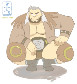 beardrooler:  Ursa RingOld  and grumpy as i imagine but still smexy lol.from Pokemon