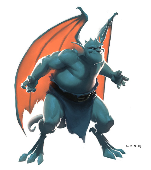 lepetitdragon:  ryanlangdraws:  Broadway. Super fun to paint this guy. I struggled with his pose for a while, then decided to try to get his goofiness across with his expression. Yay? Nay? I figure if we flood the internet with fan art, make the idea