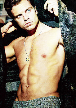 sebastianstanbear:  Sebastian Stan + Shirtless (&amp; Abs)