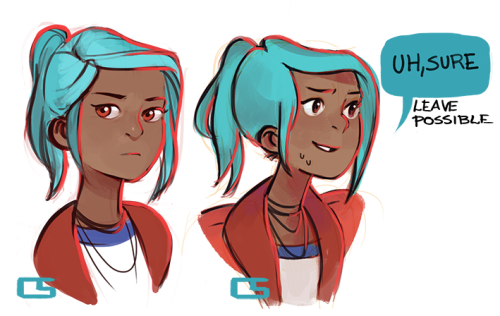 Soooo, I’ve played Oxenfree’s NEWGAME+ and of course I had to draw Alex.