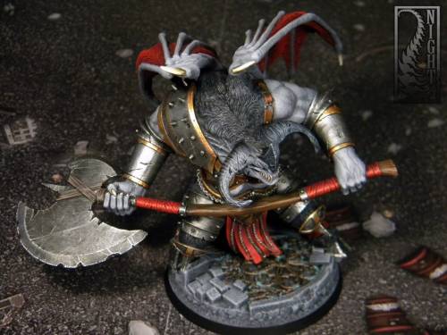 Great Axe Malacant, Servile Champion of Dis from Mierce Miniatures.Alternative miniature for the Dae