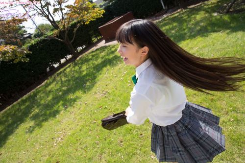 黒宮れい（School uniform pleated mini skirt - 01）