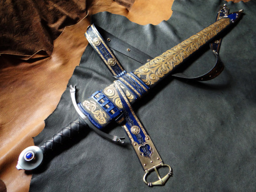  Greetings! I’d like to share my latest completed commission, a scabbard for the Vorpal sword,