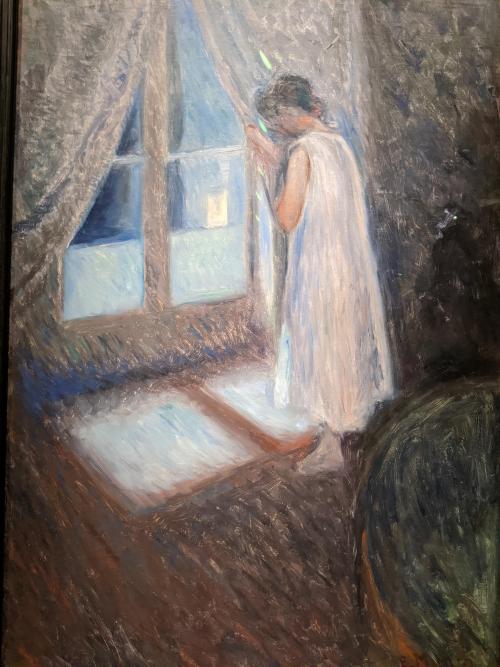 Edvard Munch - Girl Looking out the Window (1893)