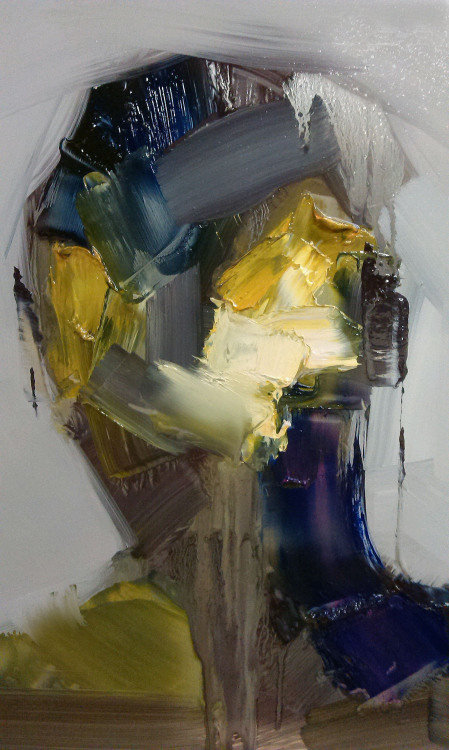 7while23:Steve Salo, Passerby - Rutland Street, 2014, (Oil 37 x 31 x 1 cm)