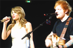 taylorswifterasupdates:  Would you please put anything you have that lights up? I wanna see fire in the O2 Arena Berlin. - Taylor and Ed performing ‘I See Fire’ in Berlin, Germany 2/7/14 