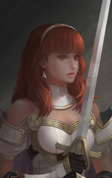 yagaminoue:Celica from Fire Emblem Echoes. I really like the armor design in this game.