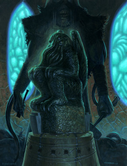 elmatpe:  Cthulhu statue - revisited by nightserpent 
