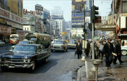 Charismatic33:  1959 Sedan De Ville, Busses And Taxicabs In Times Square, 1960