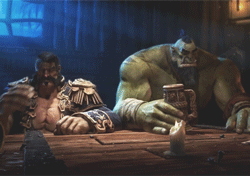 ramavatarama:  wywent: Bottoms up Moments after their encounter with Chen Stormstout
