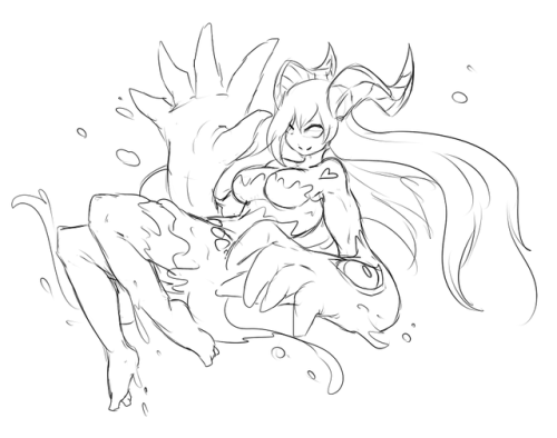 Quick Little Succubus Sketch.