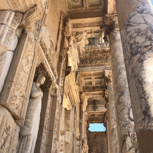 thecrozet - Ancient library of Celsus in Ephesus,117 A.D.